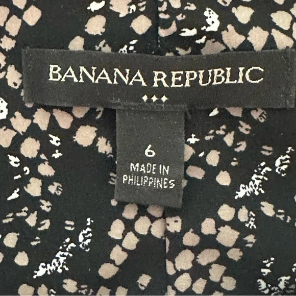 Banana Republic Factory Halter Style Jumpsuit. Animal Print. Size 6. Like New. - Picture 6 of 15